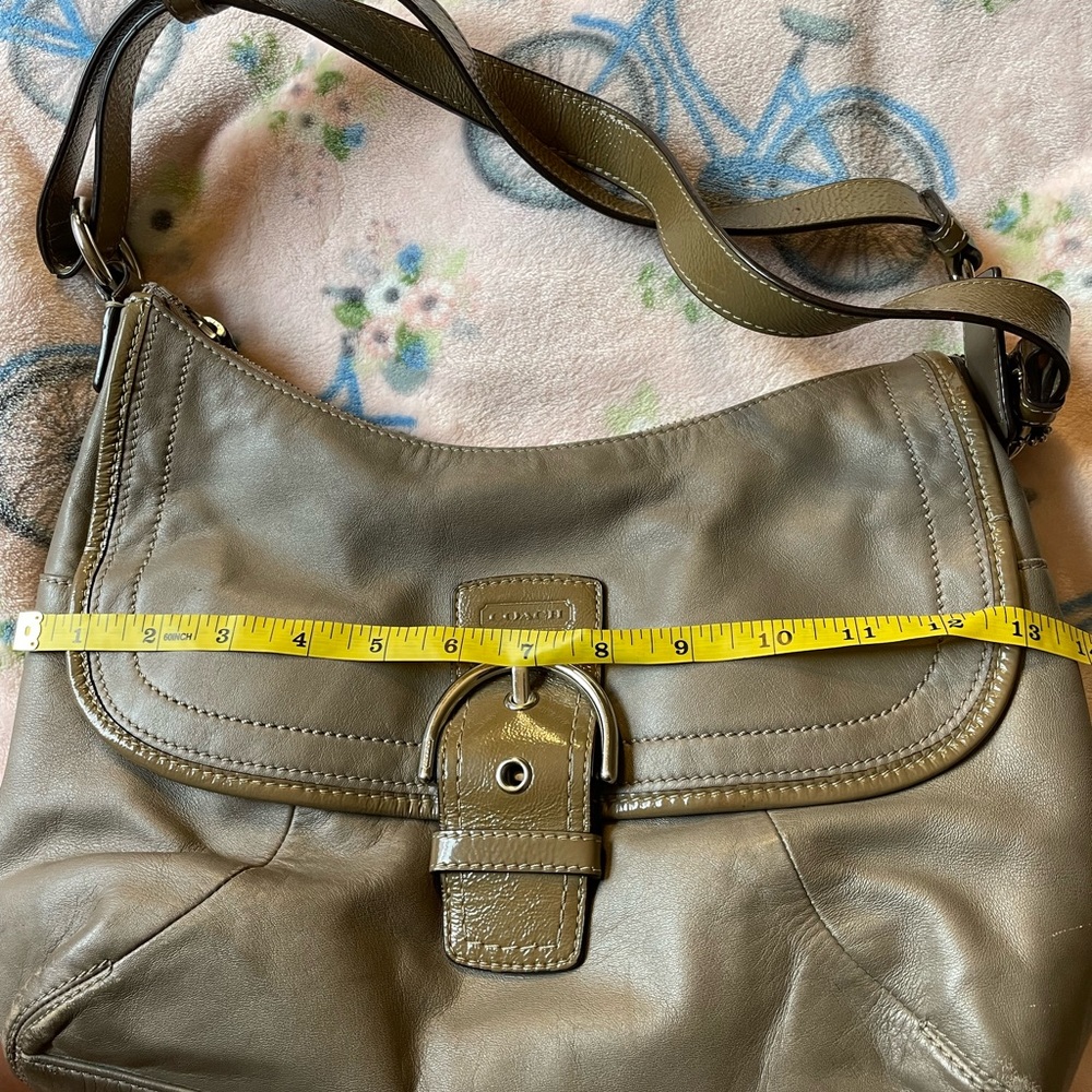 Vintage Coach Leather Handbag with Dust Bag - Picture 10 of 11